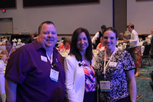Premier Custom Travel owners Chris & Jennifer Grum with new Carnival President Christine Duffy