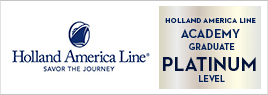Holland America Line Academy Graduate Platinum Level Logo