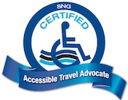 SNG Certified Accessible Travel Advocate Logo