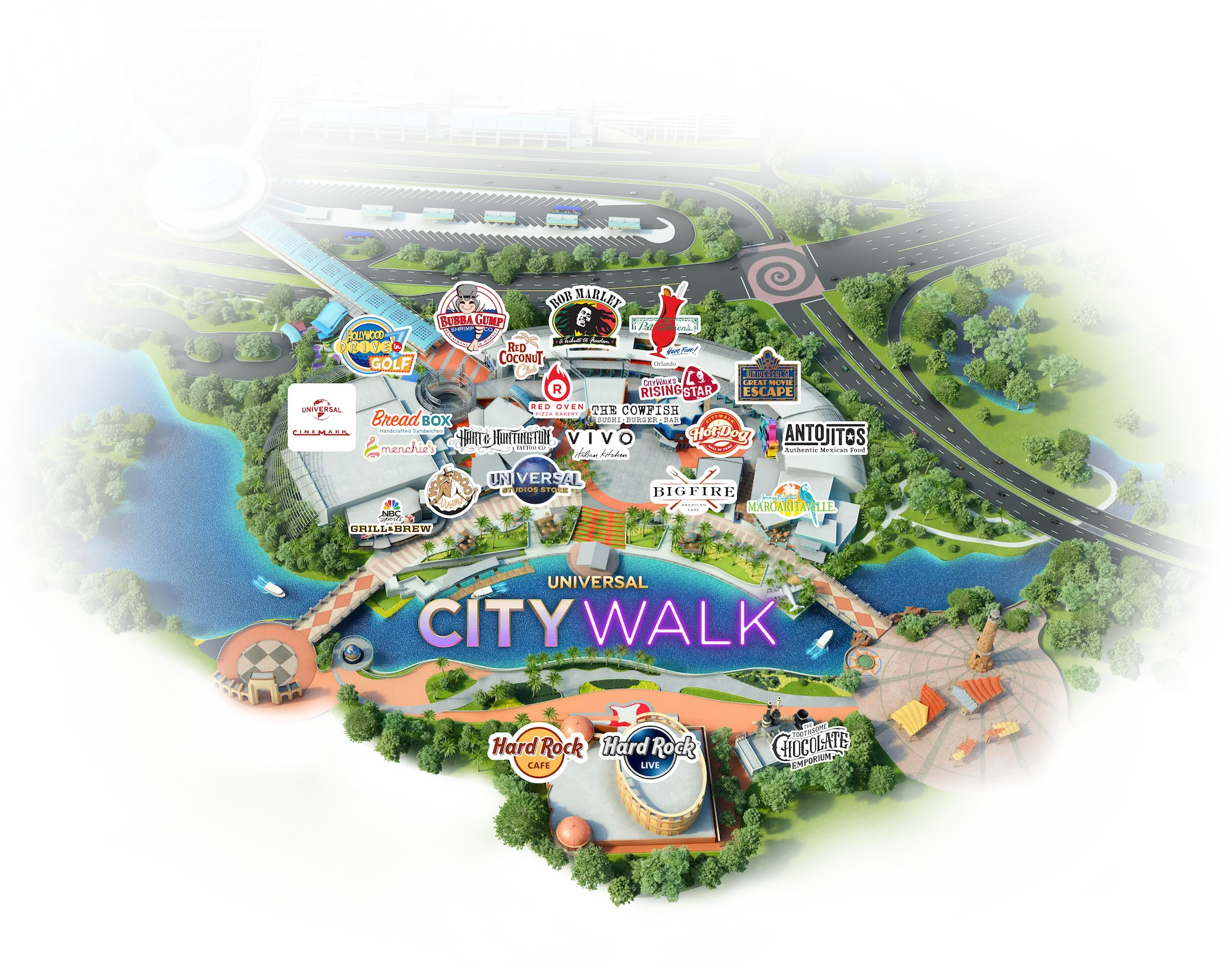 Universal CityWalk Map